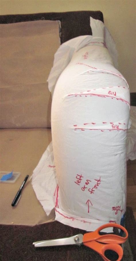 Some regular bed sheets and a sewing machine are the main items you need for this frugal project. How to Make a Sofa Slipcover Pattern When Your Sofa's Arms ...