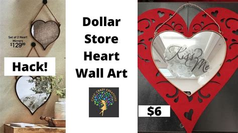Maybe you would like to learn more about one of these? Dollar Store Heart Wall Art - YouTube