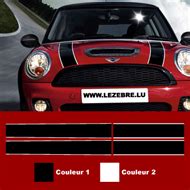 Aujourd'hui on s'attaque au capot et au pare brise, non sans difficultés. Sticker Bandes Mini Cooper Capot / Coffre (2001-2009)