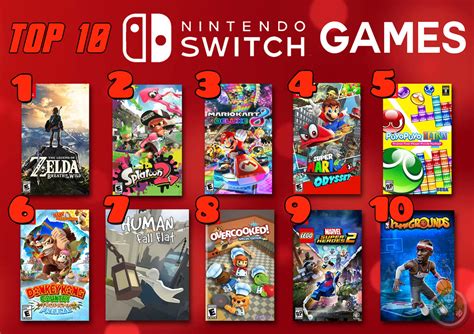 Top 10 Nintendo Switch Games Top 10 Week 2018 Keeps