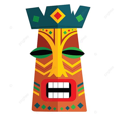 Colorful Mask Clipart Vector Colorful African Mask Vector Or Color Illustration Head Symbol