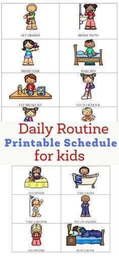 Free Printable Kids Daily Routine Checklist Little Mager House