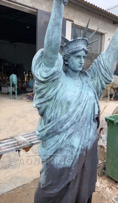 Statue Of Liberty Copper Metal Art Statueoutdoor Metal Statue