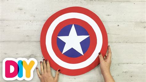 Dosáhnout Cvičil Vozidlo Captain America Shield Papercraft Vázaný