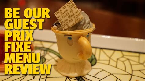 Be Our Guest New Prix Fixe Menu Review Magic Kingdom Youtube