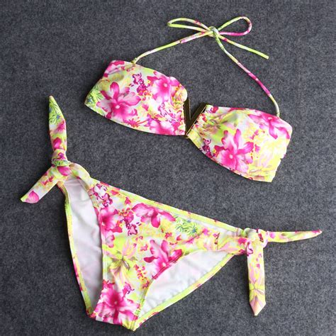 Buy Sexy Women Monokini Bandage Bikini Set Push Up Padded Bra Swimsuit Bathing
