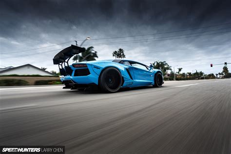 Lamborghini Lamborghini Aventador Blue Liberty Walk Car Lb Works