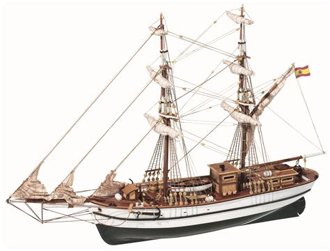 Occre Aurora Brig 165th Scale Model Boat Display Kit 13001 Hobbies