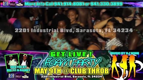 The Get Naked Foam Party May Th Club Throb Sarasota Fl Youtube