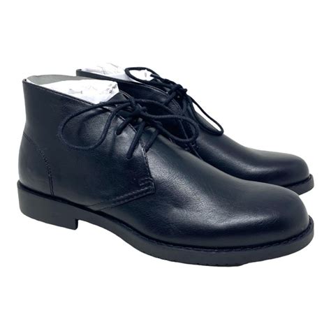 Gm Golaiman Shoes Gm Goliaman Mens G15 Lace Up Chukka Boots Black