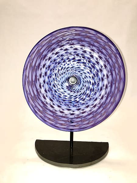 Purple Rondel By Dierk Van Keppel Art Glass Sculpture Artful Home