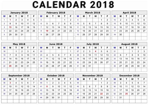 Ms Word Calendar Template 2018 Lovely Word Calendar Template Free Blank