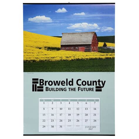 Jumbo Hanger 12 Month Country Charm Personal Calendar Promotional