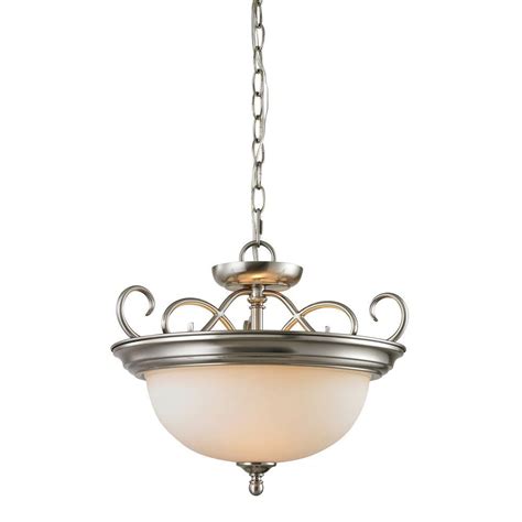 Ul cul listed brushed nickel hotel glass ceiling light with three lights c40519 detailed images this photos are just for your reference,please contact with us for 1,663 brushed nickel ceiling light products are offered for sale by suppliers on alibaba.com, of which led ceiling lights accounts for 7. Titan Lighting Chatham 2-Light Brushed Nickel Ceiling Semi ...