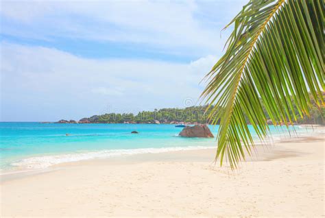 Tropical Beach Anse Lazio Seychelles Stock Photo Image Of