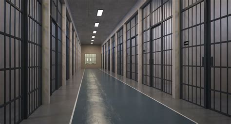 Interior Prison Corridor Modèle 3d Modèle 3d 79 Max 3ds Fbx Obj