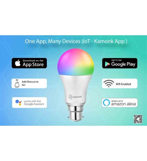 Buy Kamonk Smart Led Bulb 16 Million Colours Tuneable White Warm