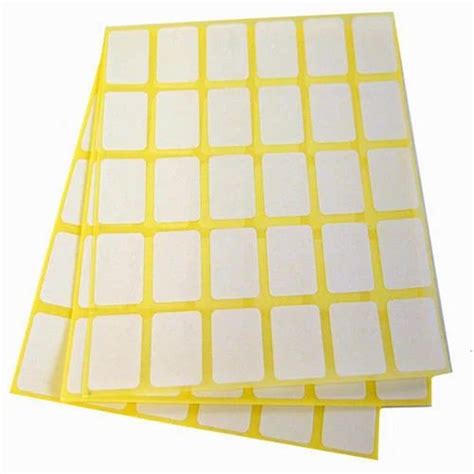 Paper White Self Adhesive Labels Rectangular At Rs 05piece In New