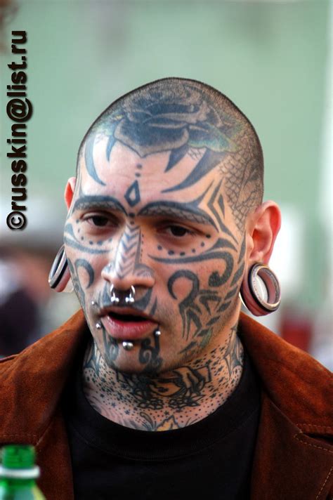 tattooed pierced guy tattooed pierced guy russian freak flickr