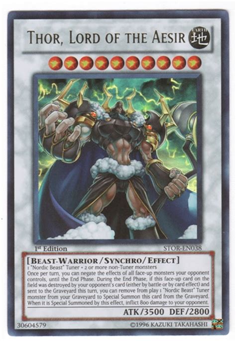 Yu Gi Oh Storm Of Ragnarok Single Thor Lord Of The Aesir Ultra Rare