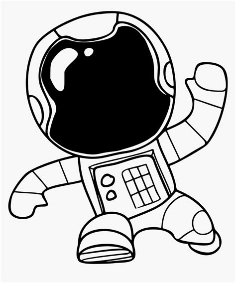 Top 100 Astronaut Cartoon Black And White