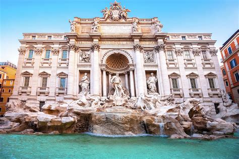Majestic Trevi Fountain In Rome Street View Eternal City Photograph By