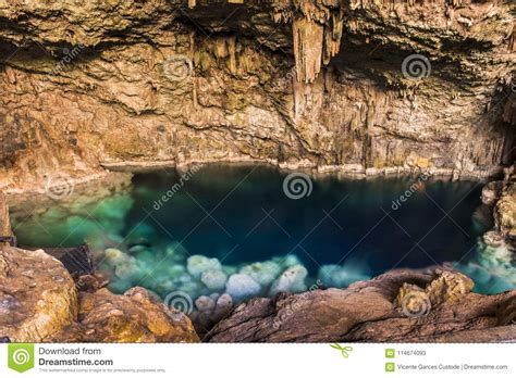 Beautiful Natural Pool Of Crystal Clear Water Formed In A