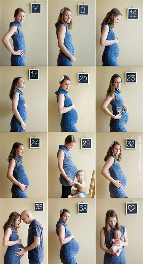 Maternity Photos Take A New Photo In The Same Outfit Every Few Weeks