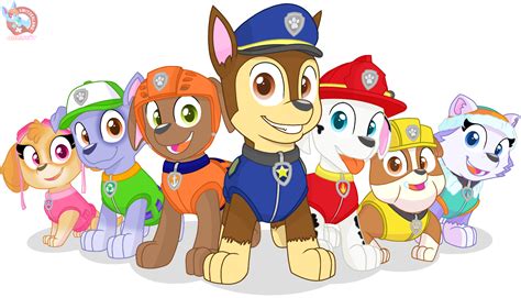 Paw Patrol Svg Dxf Eps Png Clipart Silhouette And Cutfiles | Images and
