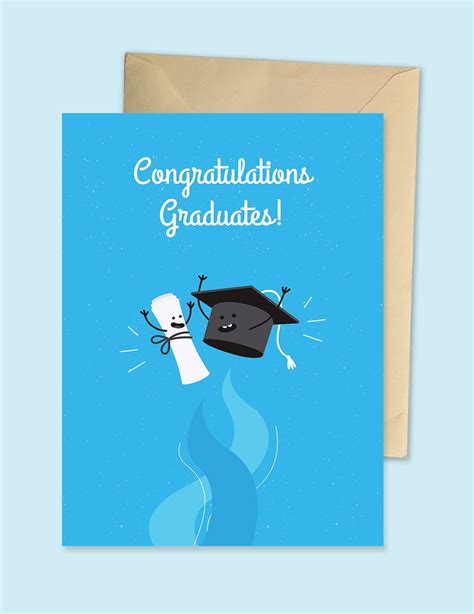 Graduation Greeting Card Template In Pages Illustrator Word Psd