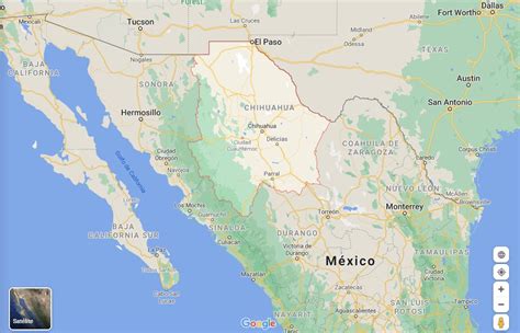 Mapa De Chihuahua Con Municipios Estado De Chihuahua México Mapastop