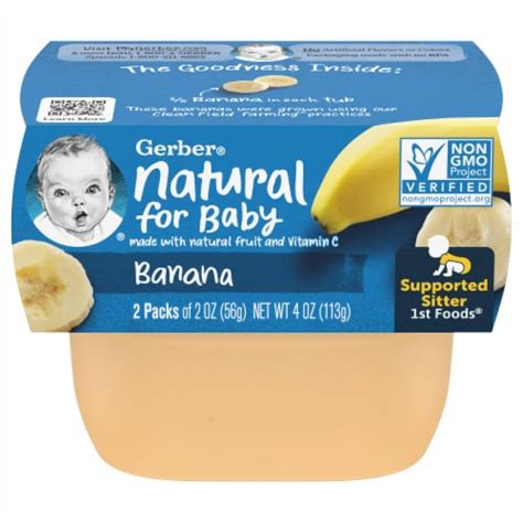Gerber® 1st Foods Banana Stage 1 Baby Food 2 Ct 2 Oz Frys Food Stores