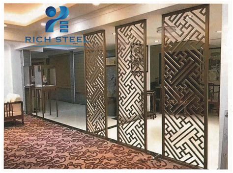 Decorative Stainless Steel Laser Cut Metal Partition Decoration Screen Panels Room Dividers