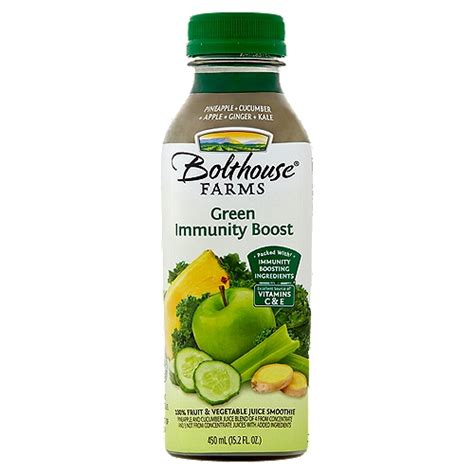 Bolthouse Farms Green Immunity Boost 100 Fruit And Vegetable Juice
