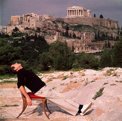 Slim Aarons Self Portrait On Holiday In Athens Greece Slim Aarons
