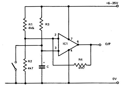 Build A 741 Timer Circuit Diagram Electronic Circuits Diagram