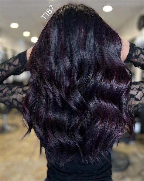 Dark Violet Hair Violet Hair Colors Hair Color Plum Hair Inspo Color