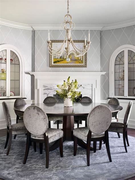 The dining area is a place where friends and family meet and is a focal point in give your dining room a lease of life with audrey, marion or aurelie wallpapers. 50 Shades of Grey Home Decor - The Cottage Market | Dining ...