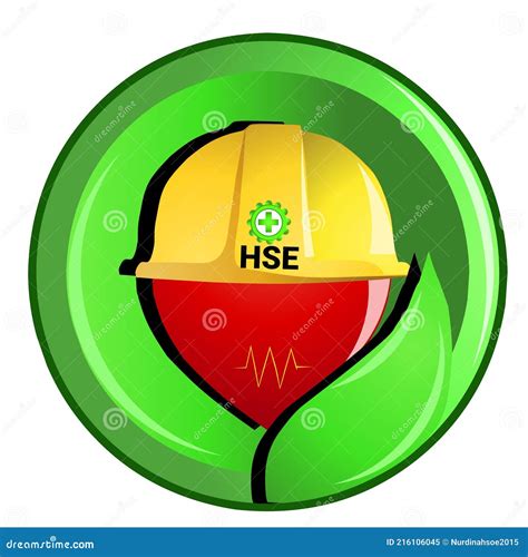 Company Logo For Hse Health Safety And Environment Stock Vector