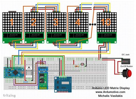 Diy Arduino Led Matrix Display 80x8 Px Trybotics