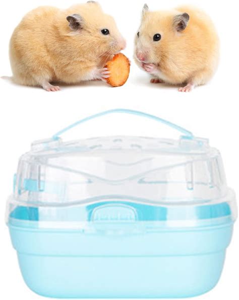 Portable Hamster Cage Small Animal Carrier Rat Carry Cage Hamster