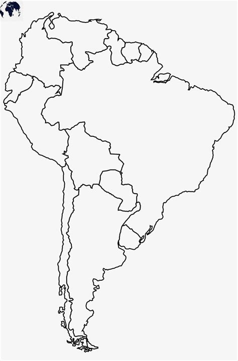 Printable Blank South America Map With Outline Transparent Map Mapa