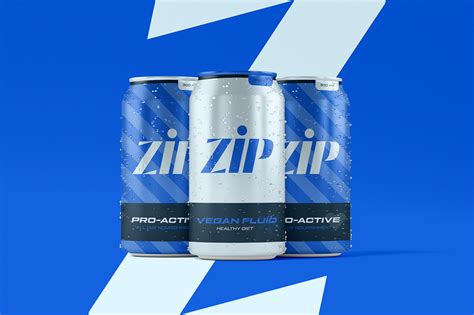 Zip Energy Drink Brand Identity On Behance