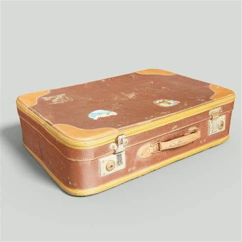 3d Vintage Suitcase Retro Turbosquid 1164657