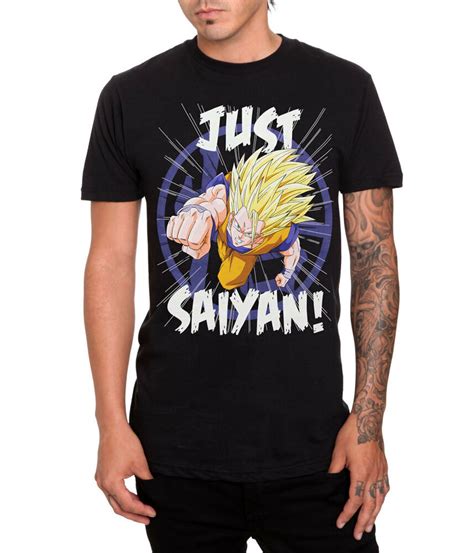 The legacy of goku ii was released in 2002 on game boy advance. Dragon Ball Z Just Saiyan T-Shirt | eBay