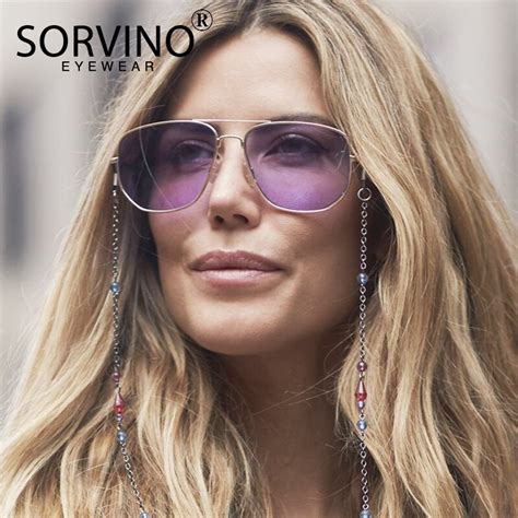 Sorvino Retro Shades For Women Men Square Sunglasses 90s Luxury Brand