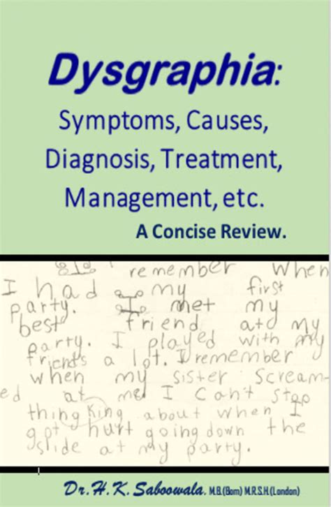 Dysgraphia Symptoms Causes Diagnosis Treatment Management Etc A