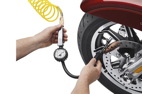Higher pressure feels faster because you are bouncing off everything. Tire Pressure Gauge and Fill Valve (12700096)