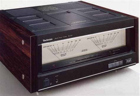 Technics SE A Class AA Amplifier With Very Stylish And BIG VU Meters Hifi At Its Best