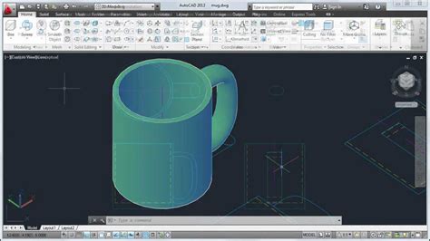 Autocad 2013 Tutorial How To Convert 2d To 3d Objects Youtube